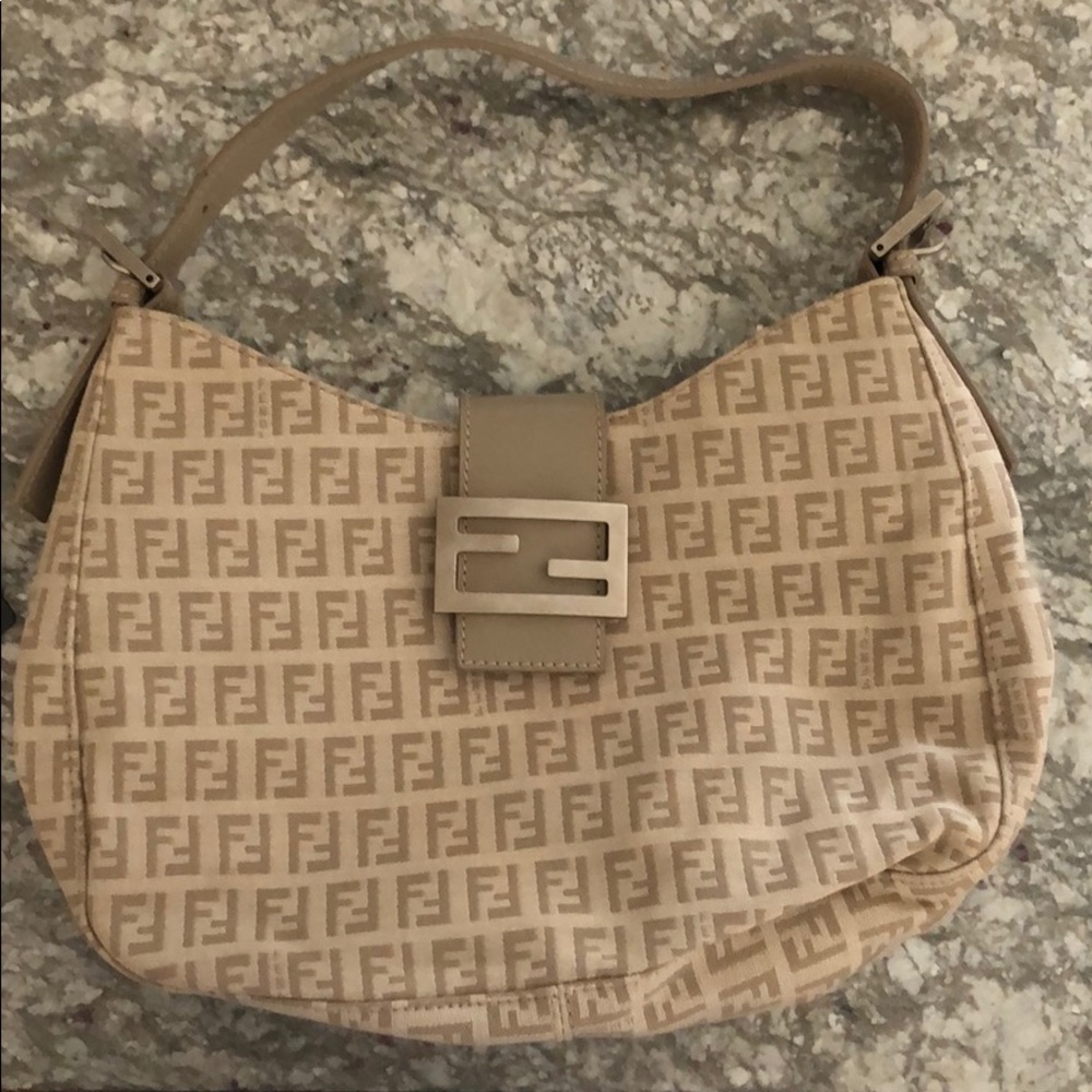 Beige Zucca Fendi Bag